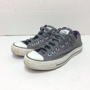 Converse Allstar Low Top Gray Purple 525960F Size 7 Women's